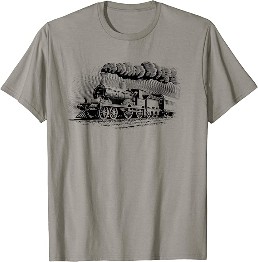 Vintage Steam Train Railway Locomotive Shirt T-Shirt