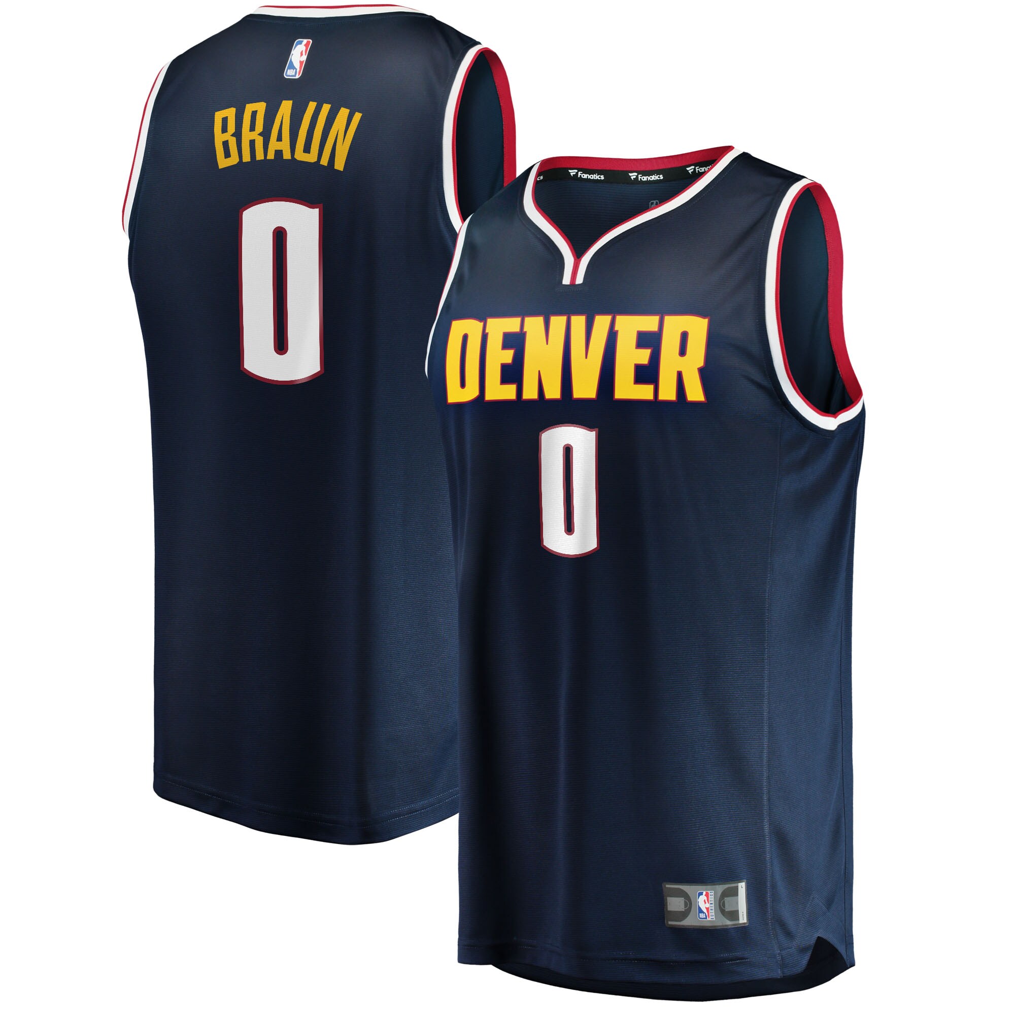 Christian Braun Denver Nuggets Branded 2022 NBA Draft First Round Pick Fast Break Replica Player Jersey – Icon Edition – Navy