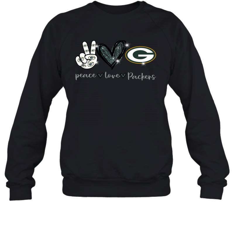 Peace Love Packers gift for Green Bay Packers Fans Sweatshirt