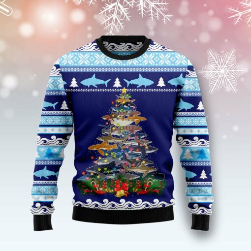 Shark Christmas Tree Ugly Christmas Sweater For Men & Women, Gift For Christmas, Merry Christmas