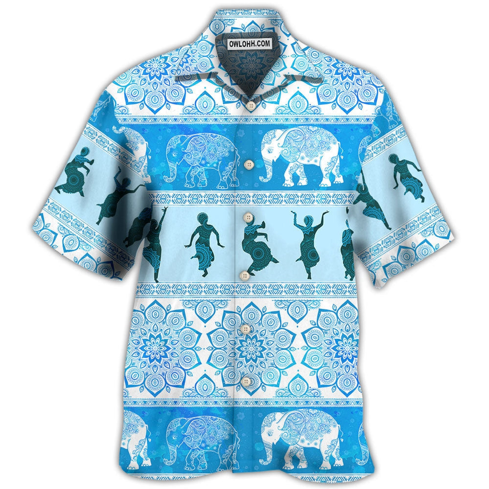 Kathak Elephant Pattern – Hawaiian Shirt – Owl Ohh