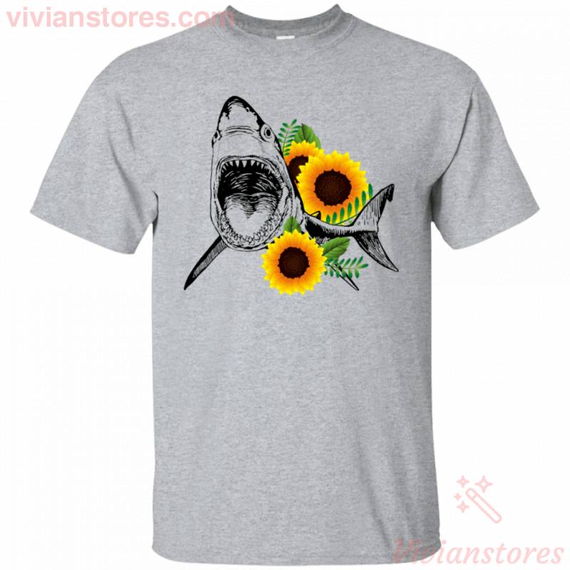 Shark Sunflower T-Shirt