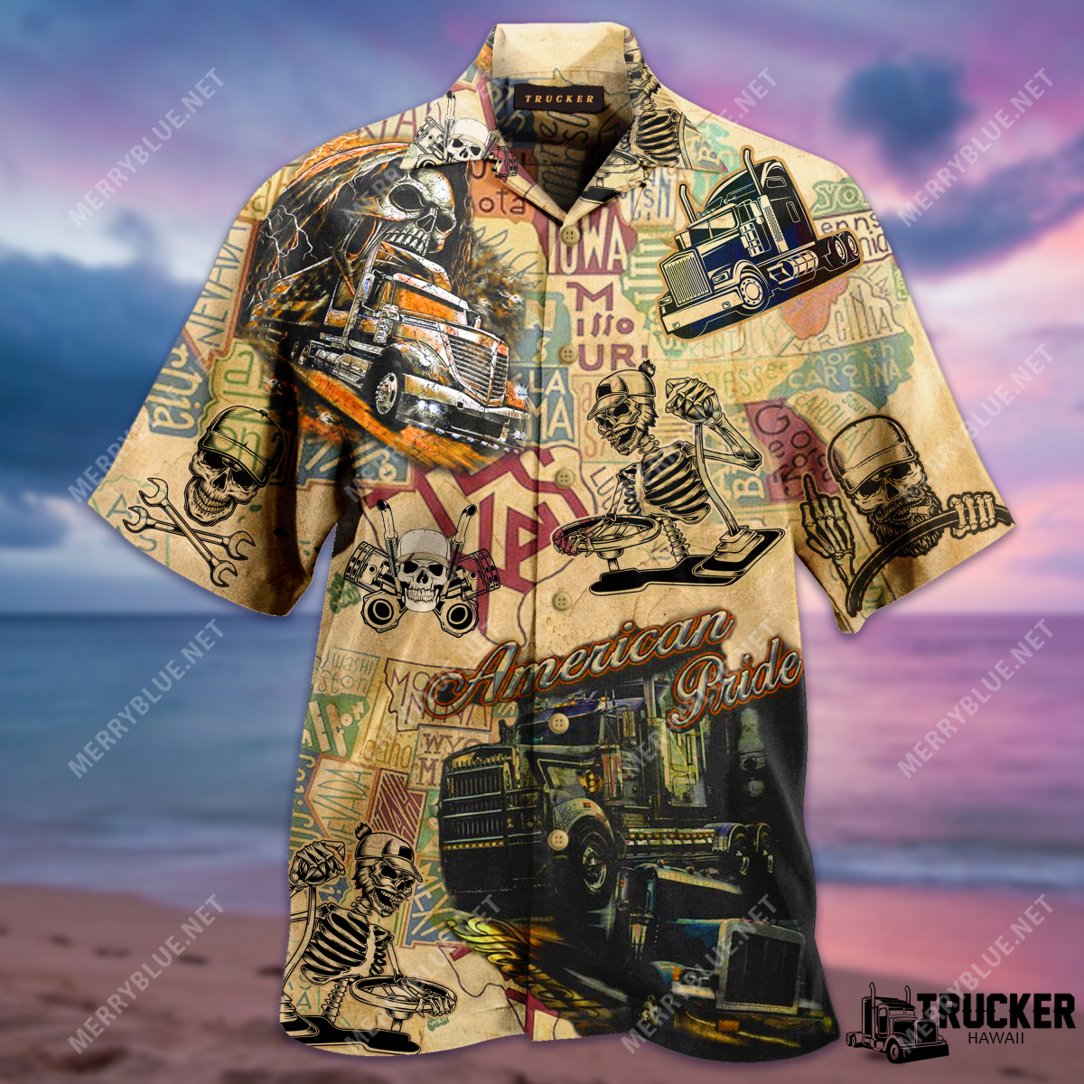 Amazing Trucks Unisex Hawaiian Shirt