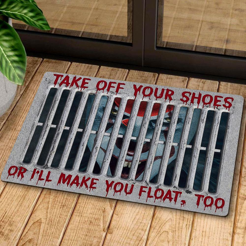 Take Off Your Shoes Or Float Halloween Doormat