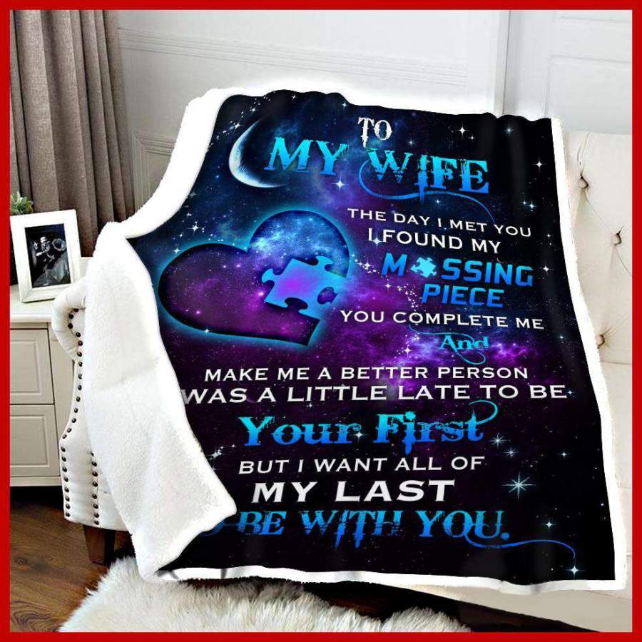 Blanket Gift For Wife You Complete Me