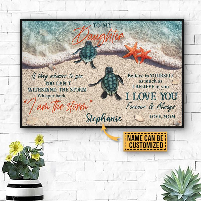 Personalized Sea Turtle Forever And Always Customized Poster - Poster ...