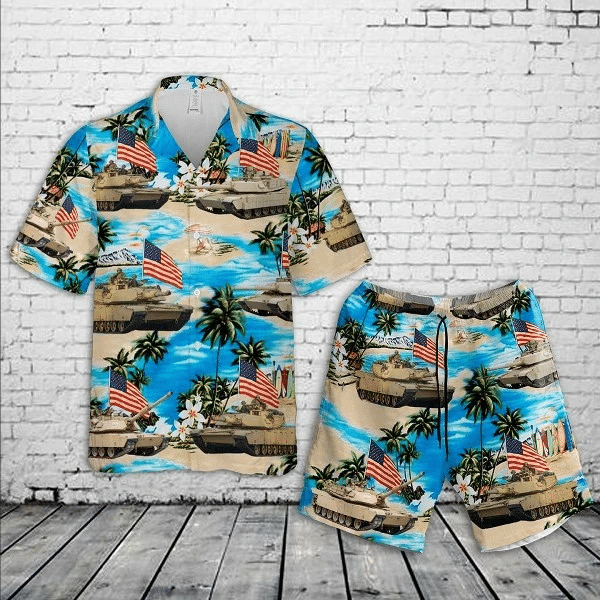 Abrams Battle Tank Flag Hawaii Shirt Set Unisex Ha107716