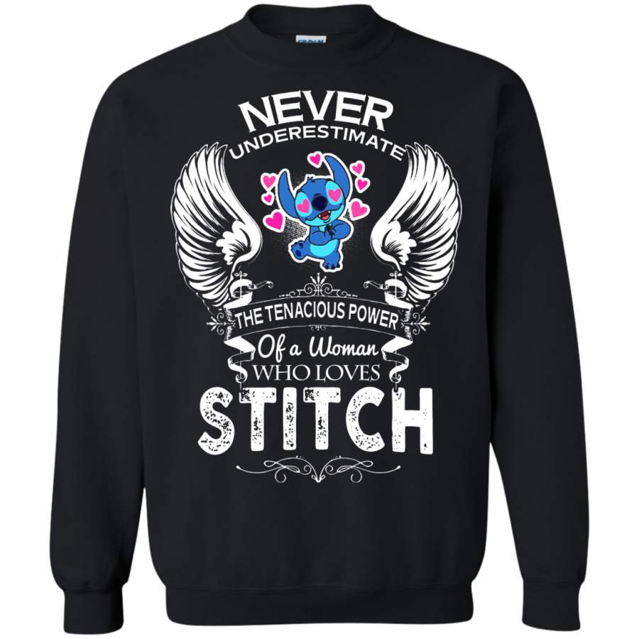 AGR Never Underestimate The Tenacious Power Of A Woman Stitch Sweatshirt