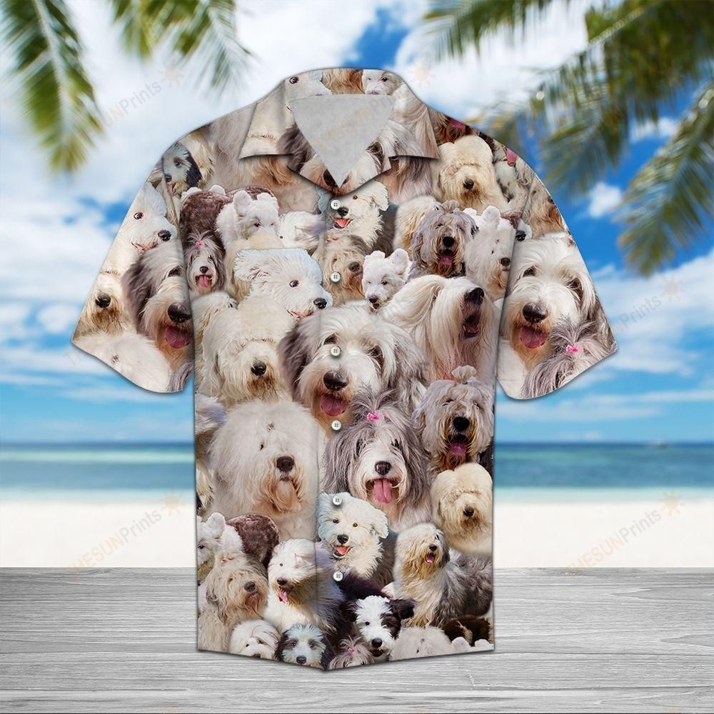 Old English Sheepdog Awesome Hawaiian Shirt Ha25762