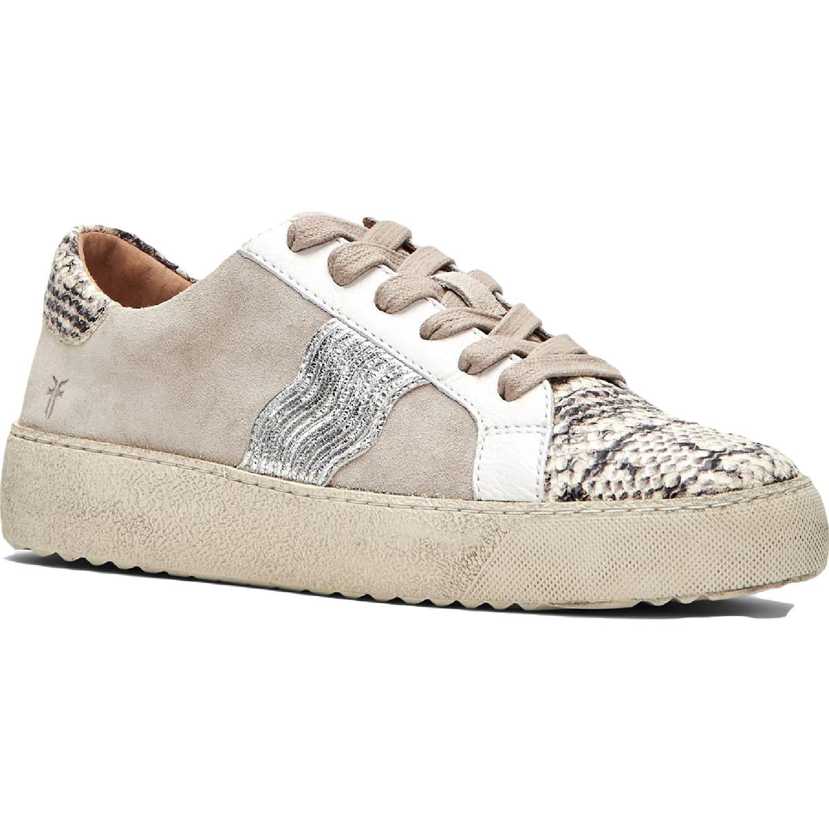 Webster Wave Low Lace Womens Leather Textured Casual And Fashion Sneakers