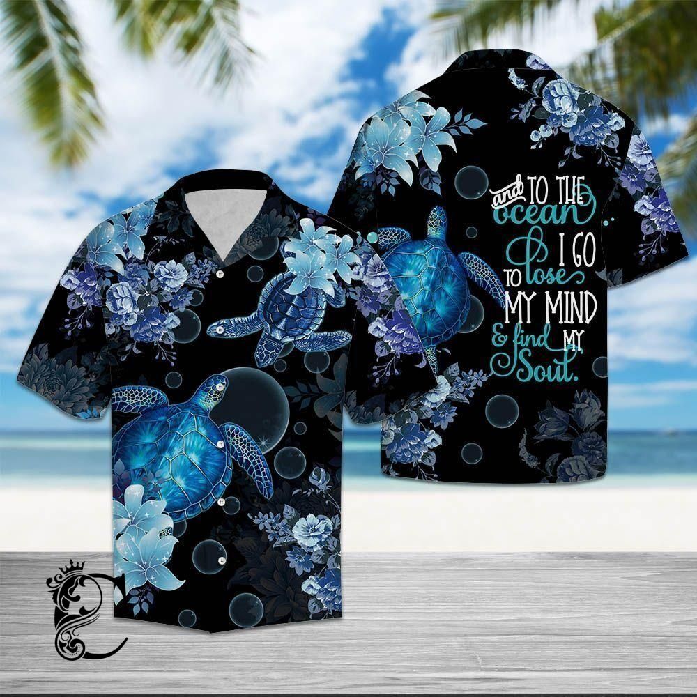 Beach Shirt Shop Turtle – Hawaiian Shirts – Dt161- Chillicothemall