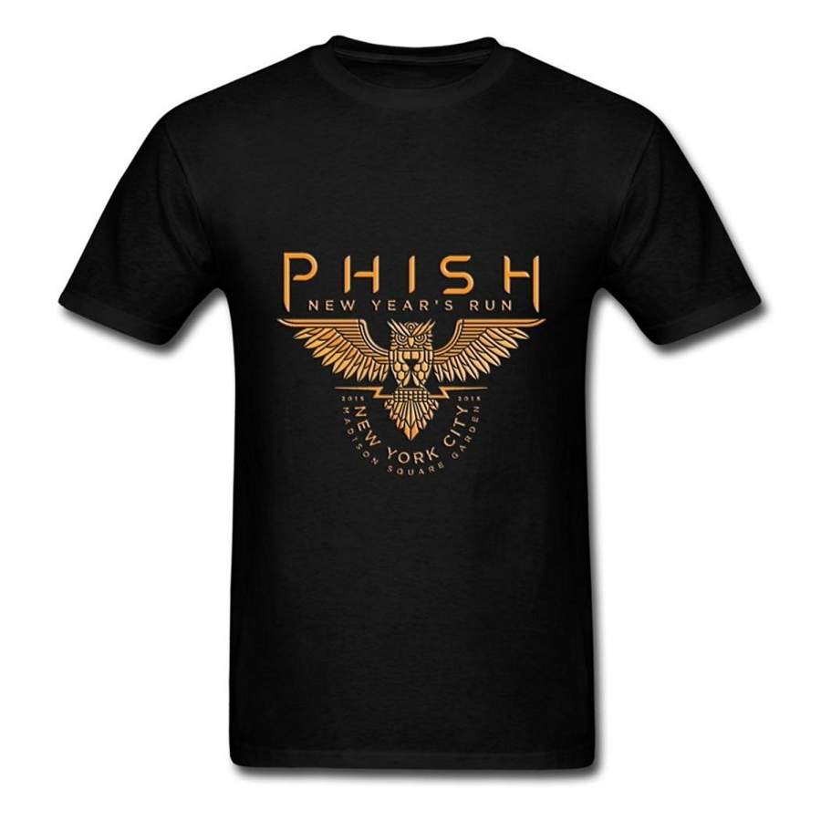 Cool Men’S Phish Poster Printed Cotton T-Shirt