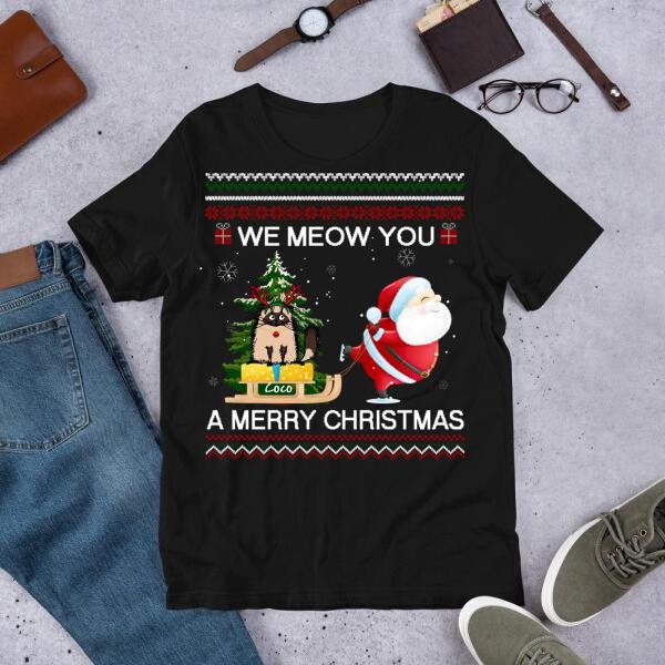 Personalized Cat Lover T-Shirt - Unique Christmas Gifts - Cat Christmas Shirt