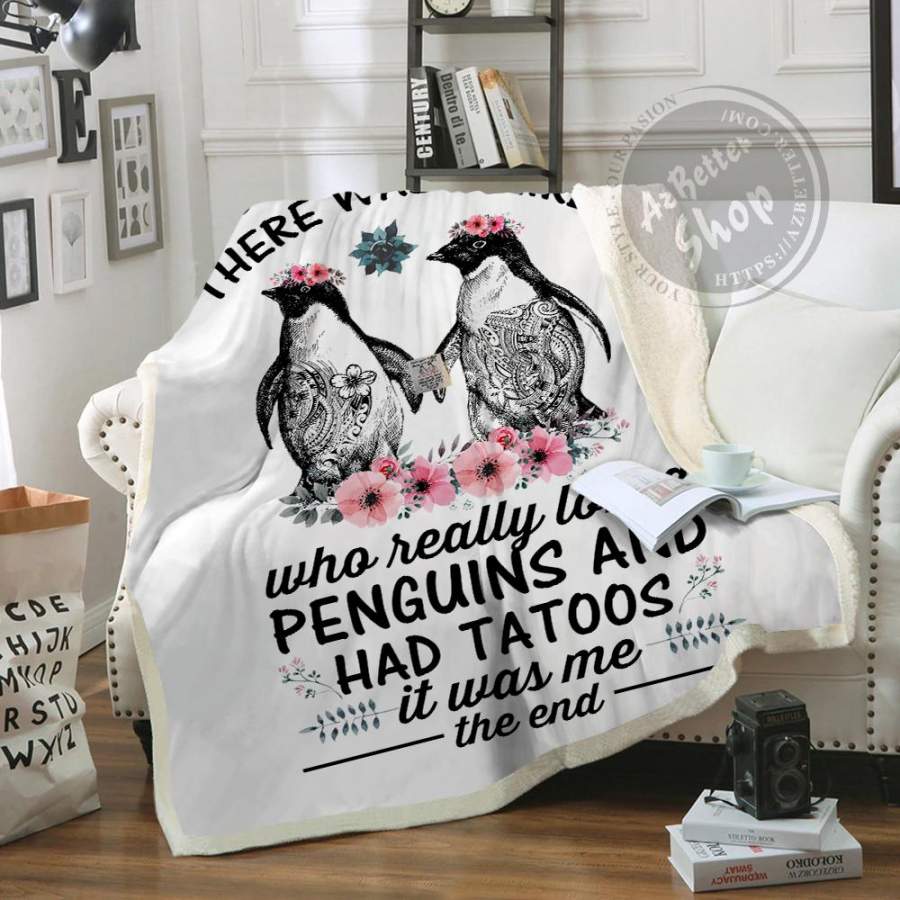 Penguins And Had Tatoos Blanket