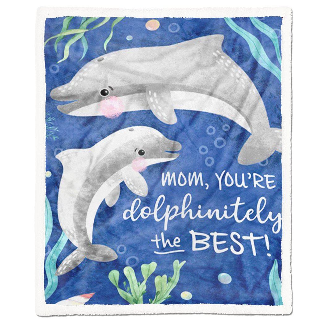 Gearhumans 3D Dolphin To My Mom Blanket