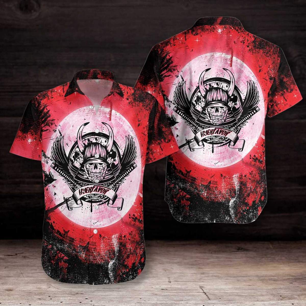 Samurai Skull Hawaii Shirt Ha99035