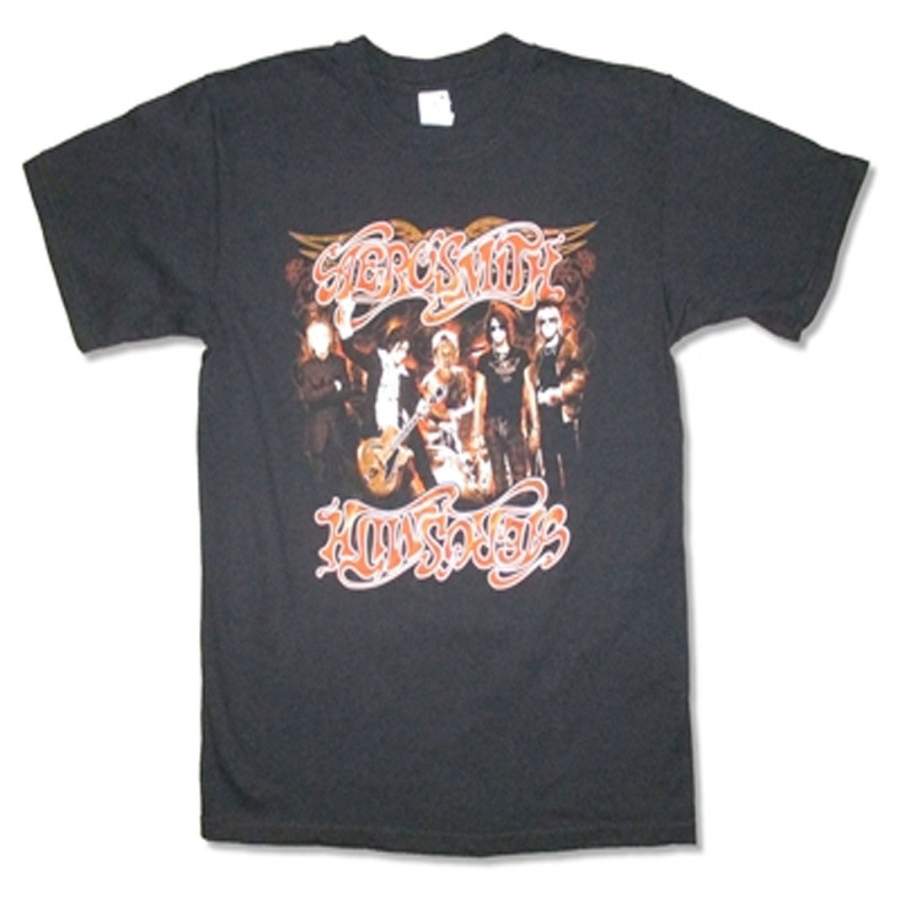 Aerosmith – RARE-Group-2007 Tour – Black t-shirt