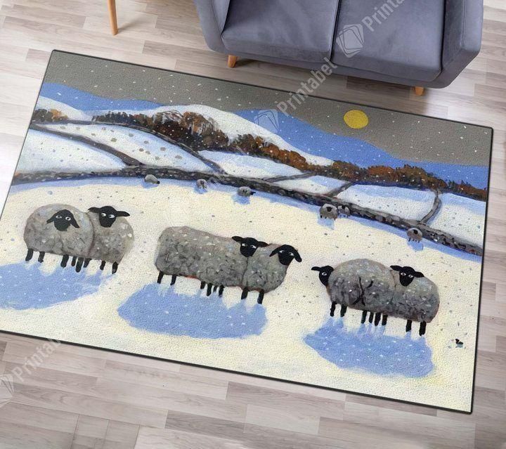 Winter Night Cla1410183R Rug Home Decoration – Floor Decor The Us Decor