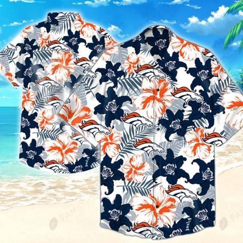 Denver Broncos Flower Hawaii 3D Shirt