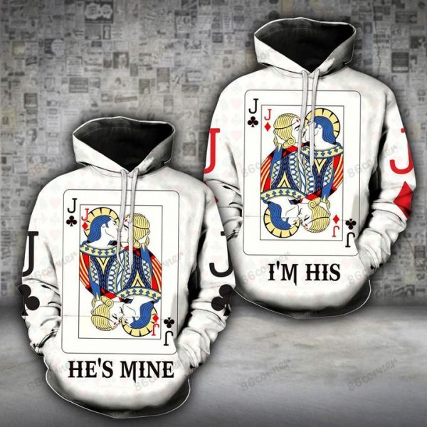 Jack Card Kiss Lgbt Couple Hoodie