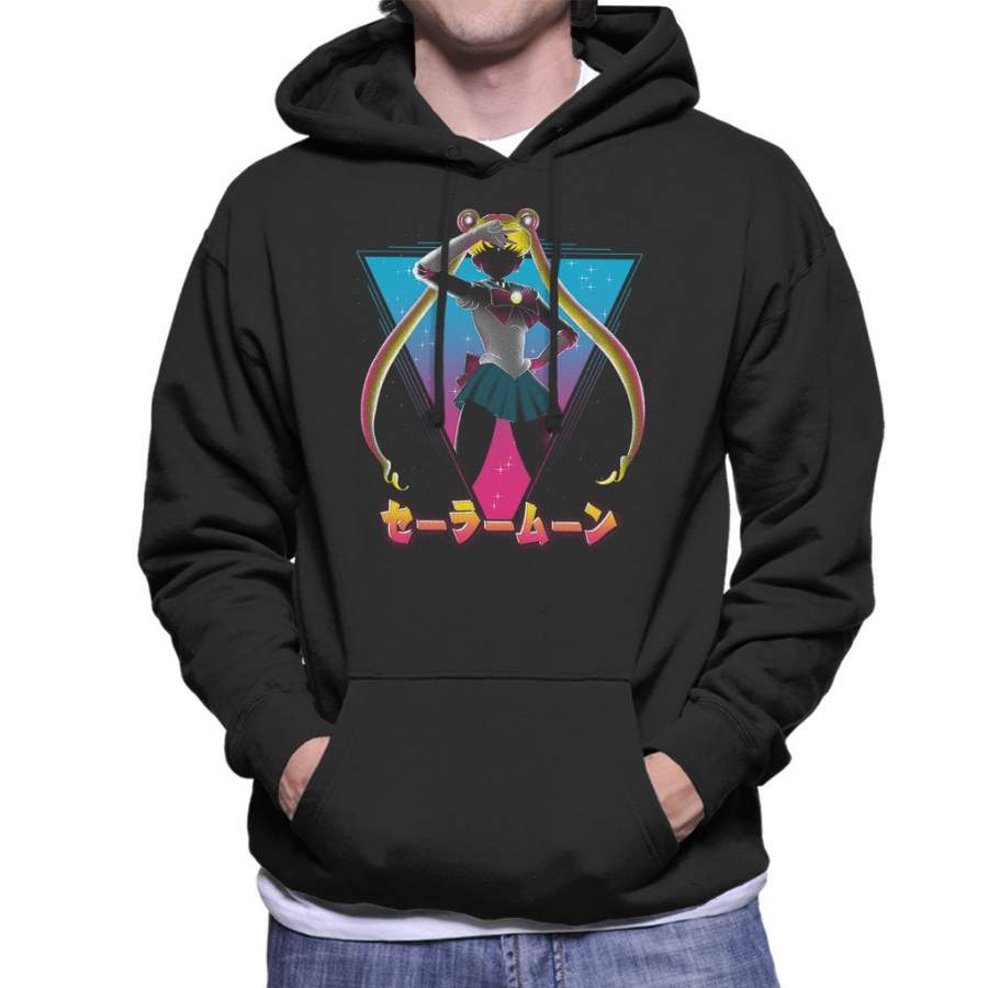 Pretty Soldier Sailor Moon 80s Men’s Hooded Sweatshirt