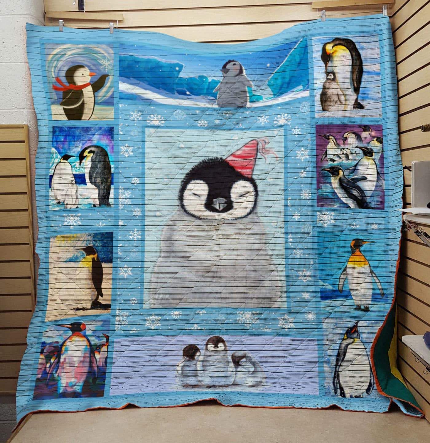 Lalasea Penguin 2502086 3D Customized Quilt Blanket Esr764