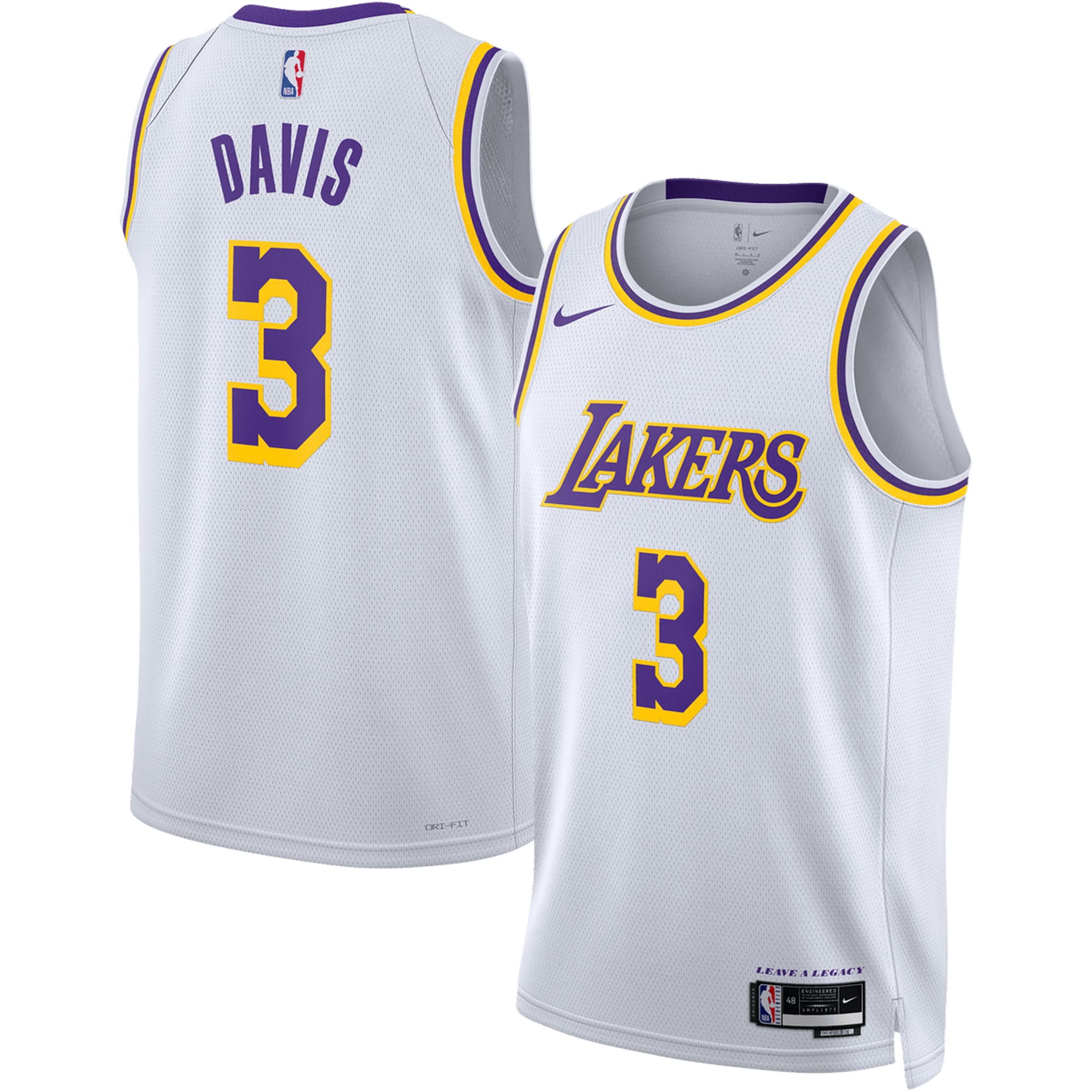 Anthony Davis Los Angeles Lakers Unisex Swingman Jersey – Association Edition – White