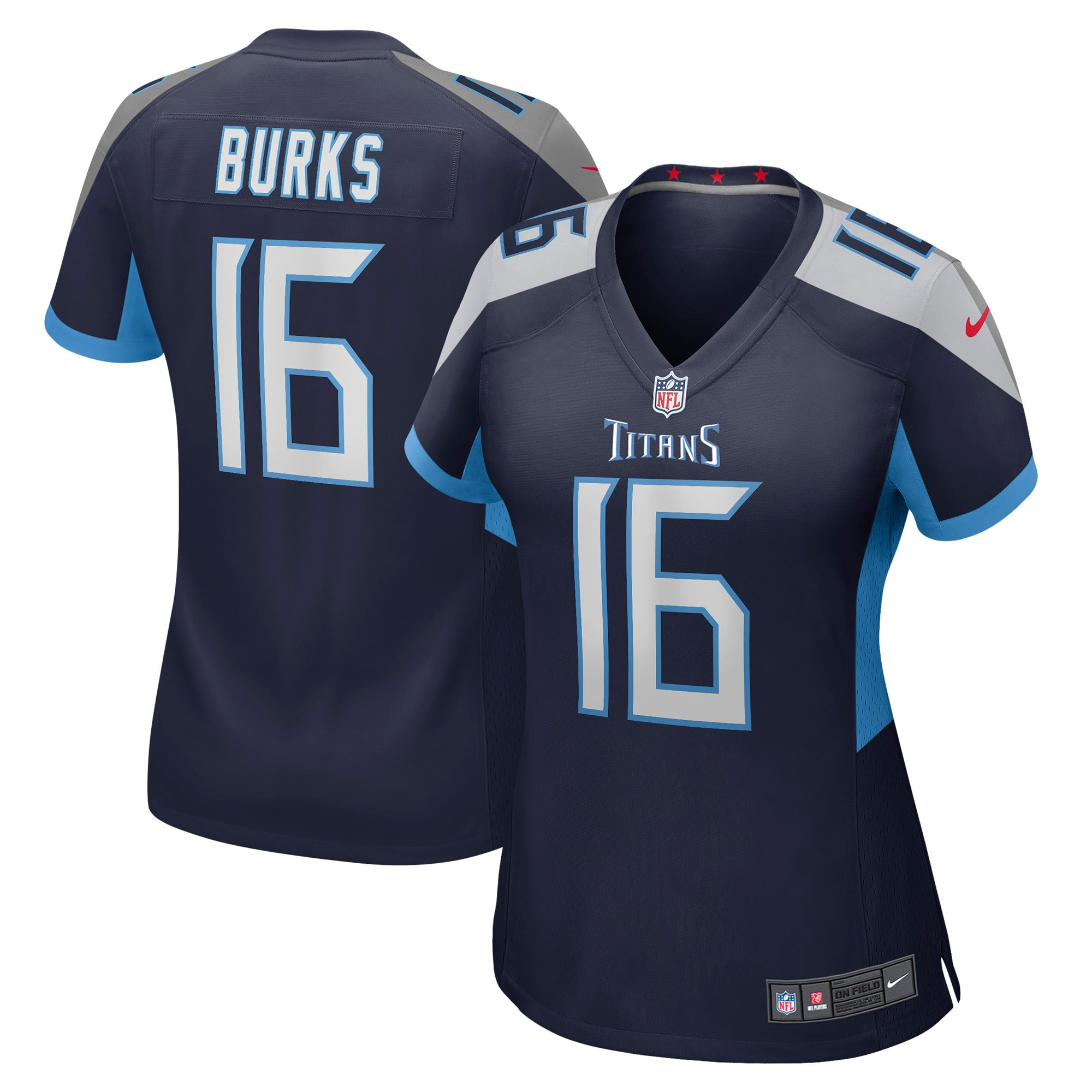 Treylon Burks Tennessee Titans Womens Player Game Jersey – Navy NFL