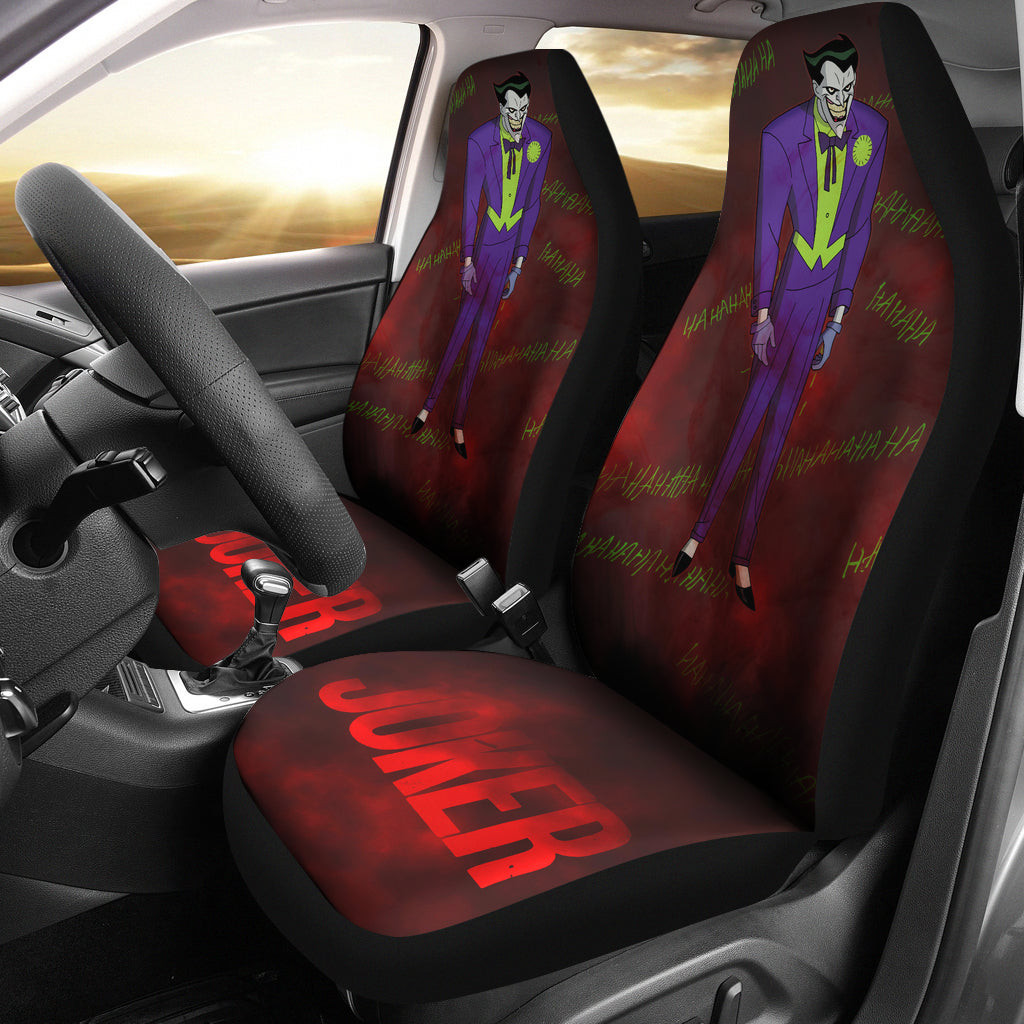 Peckshirt Joker The Clown Car Seat Covers Movie Car Accessories Custom For Fans At22062402 - Print In Your Way