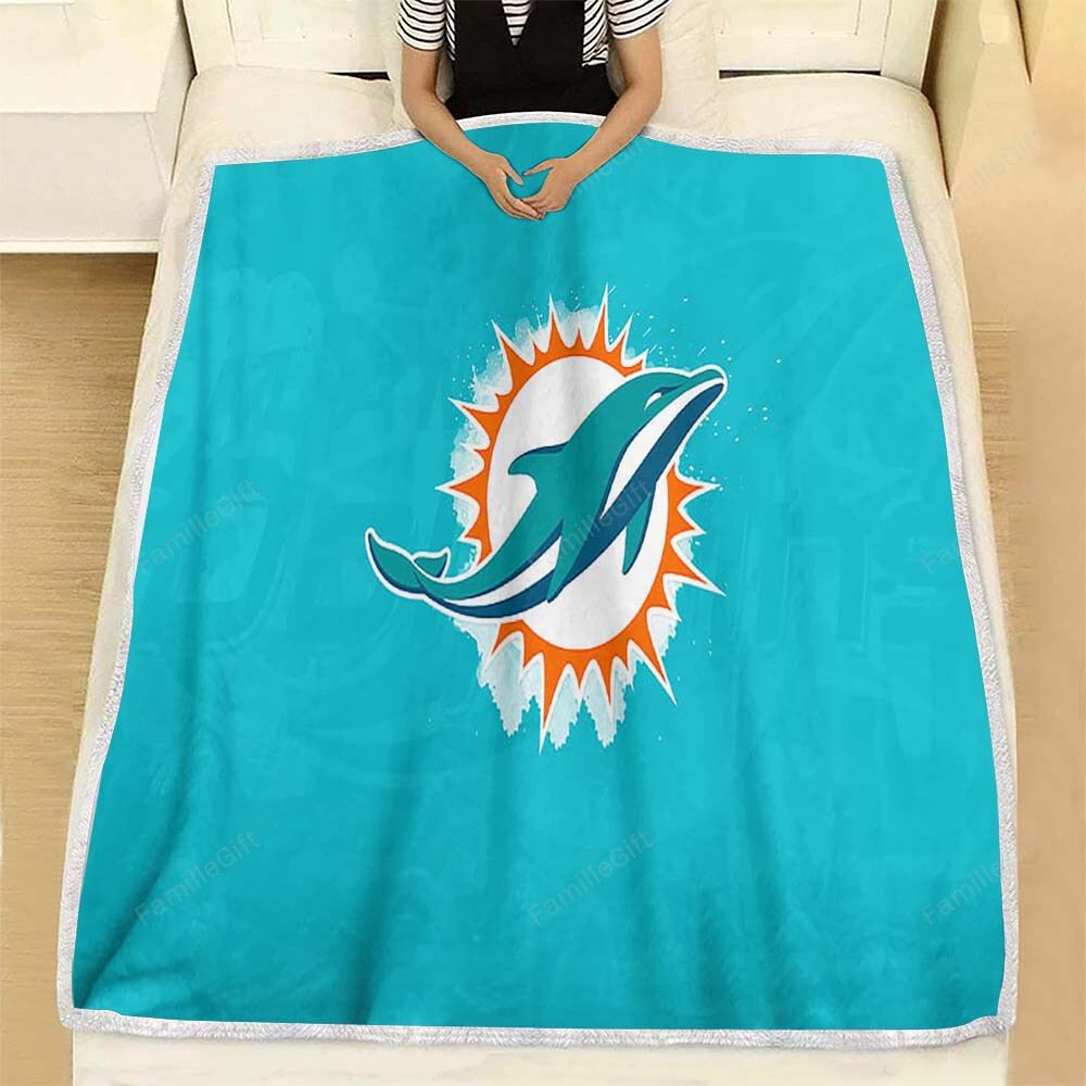 Dolphins  Fleece Blanket – Background Soft Blanket, Warm Blanket