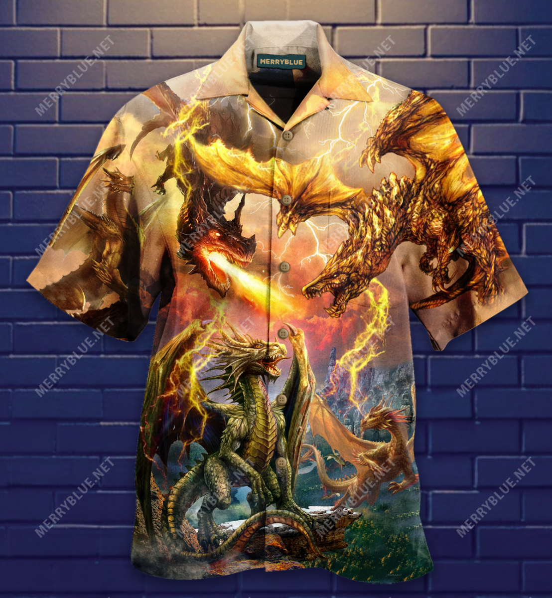 Let The Dragons Fight Together Hawaii Shirt Ha39492