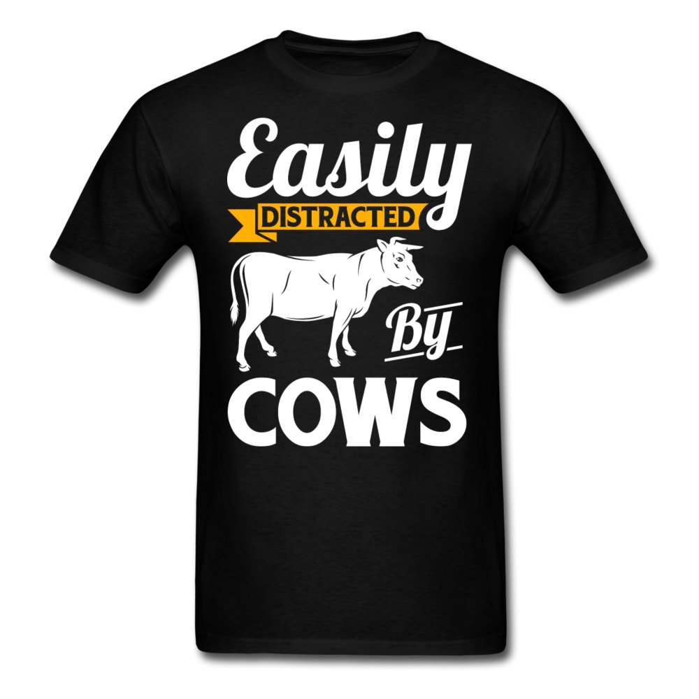 Easily Distracted By Cows Cow Farming – Unisex Classic T-Shirt
