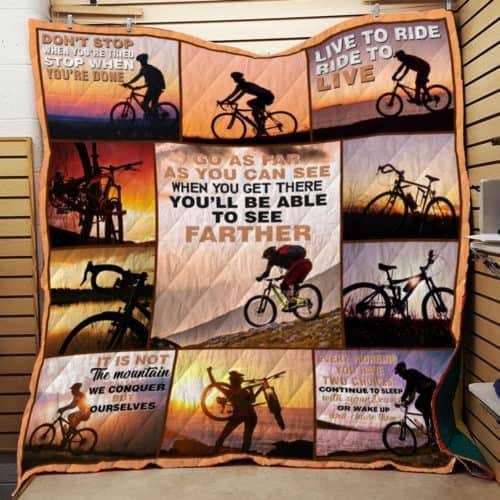 Cycling Th351 3D Quilt Blanket HGM10