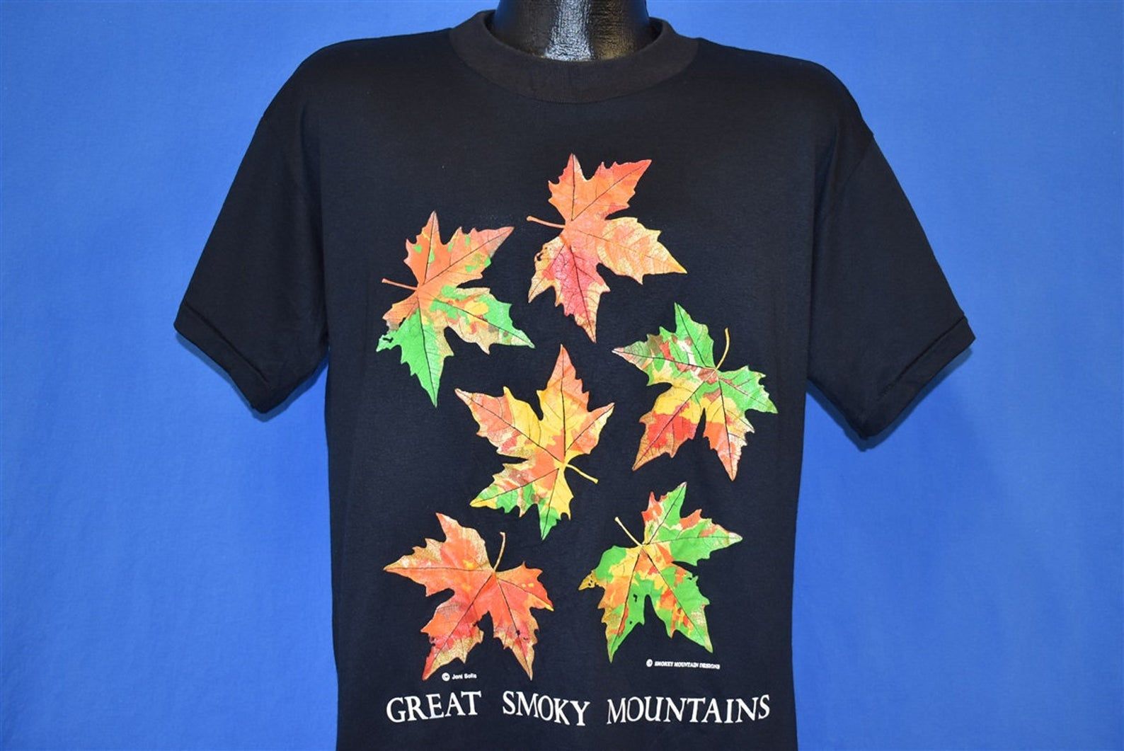 80S Great Smoky Mountains Autumn Leaves Turning Colors T-Shirt