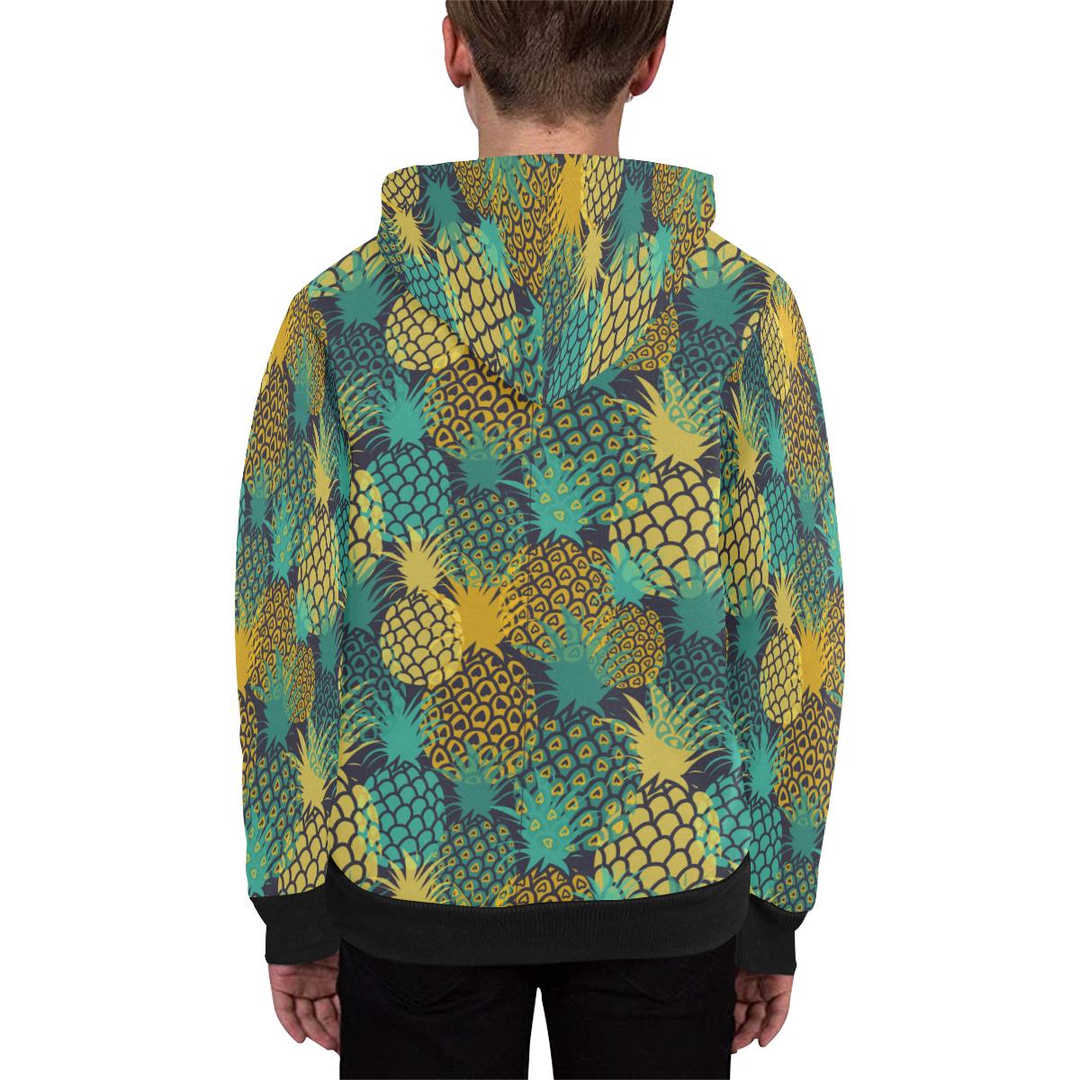 Pineapple Kids’ All Over Print Full Zip Hoodie – Fit Fit Apparel