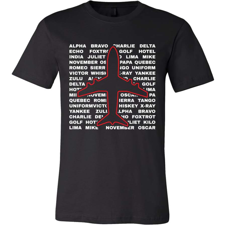 Aviation Phonetic Alphabet Pilots Airplane T Shirt