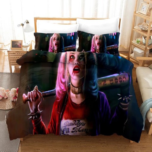 Birds Of Prey Harley Quinn 5 Duvet Cover Pillowcase Home Decor 3D Bedding Set Bedroom