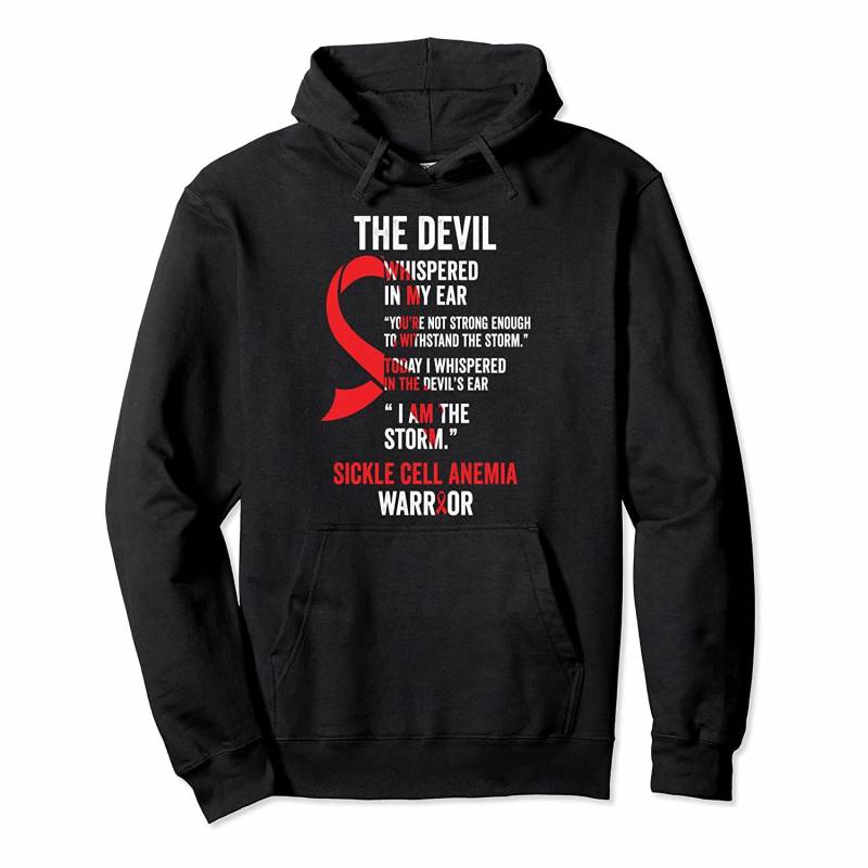 The Devil- Sickle Cell Anemia Awareness Support Ribbon Pullover Hoodie