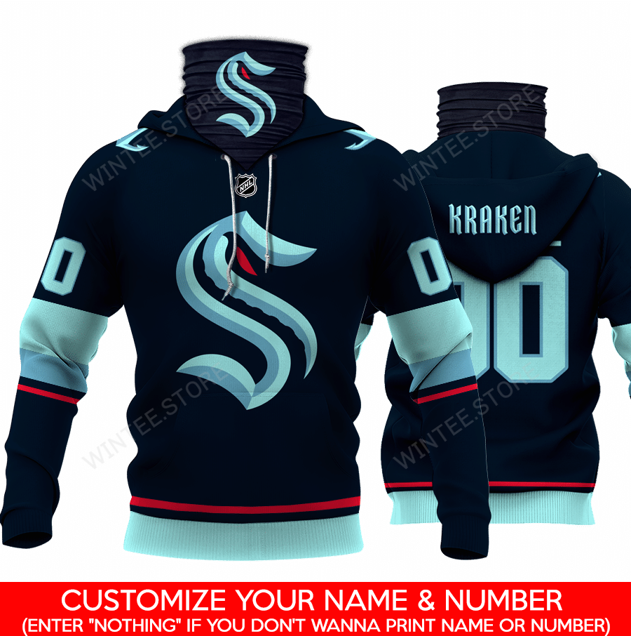 01SeattleKraken002 |Hoodie – CUSTOMIZE YOUR NAME & NUMBER – HOT SALE 3D PRINTED