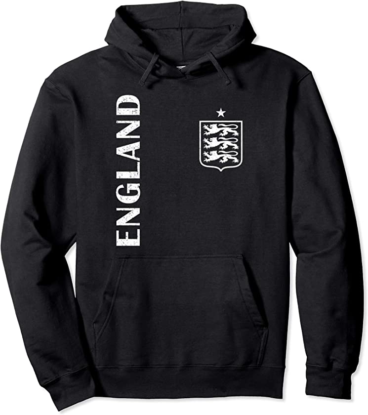 Vintage England Lions Football Crest Hoodie