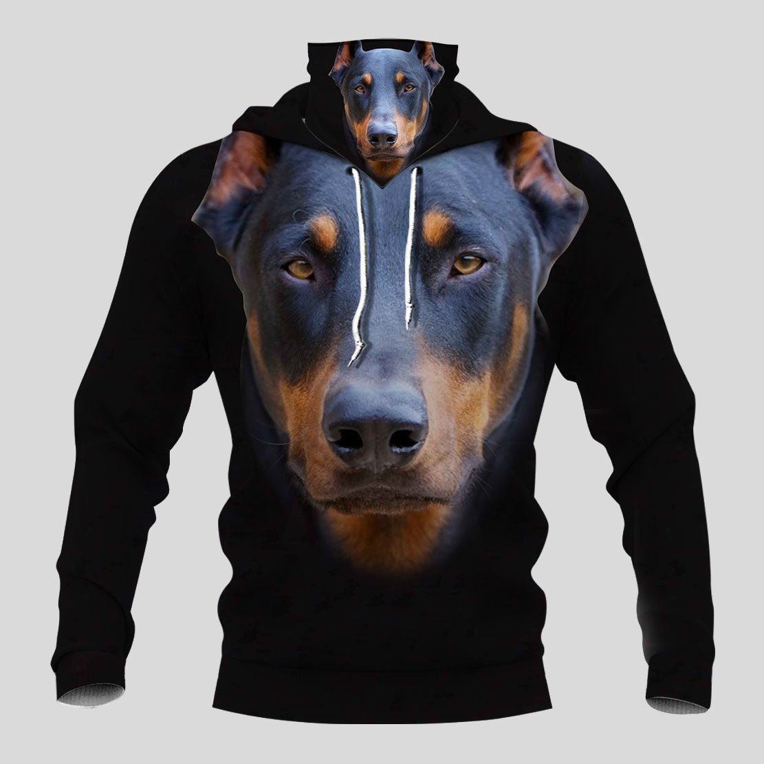 Doberman Dog Hoodie Mask Ltd