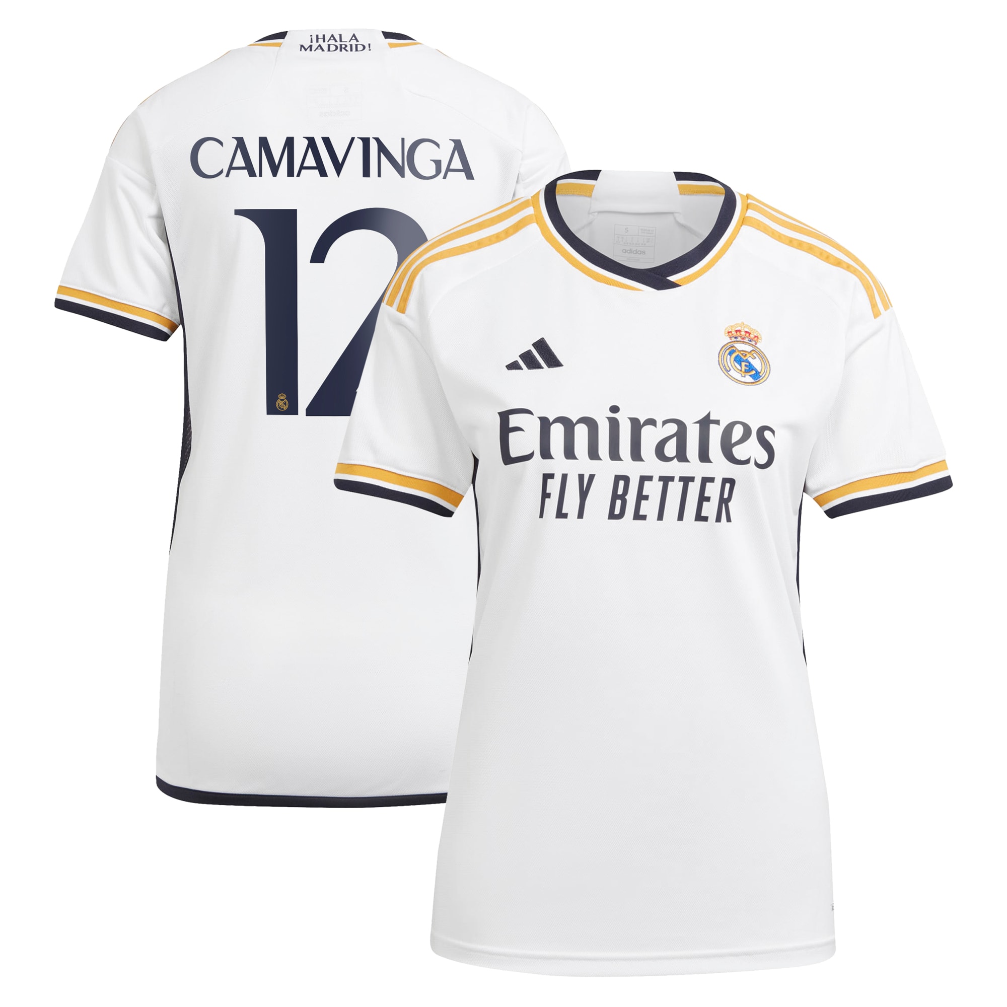 Eduardo Camavinga Real Madrid Women's 2023/24 Home Replica Jersey – White