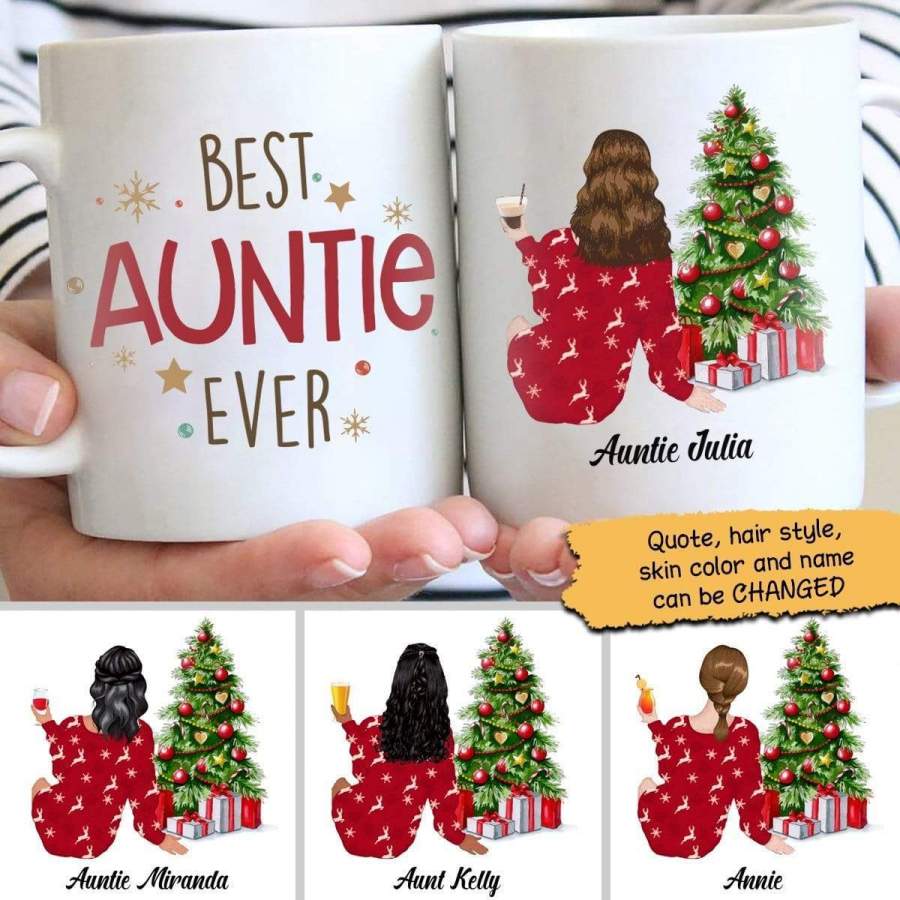 Xmas – Family – Auntie Personalized Mug