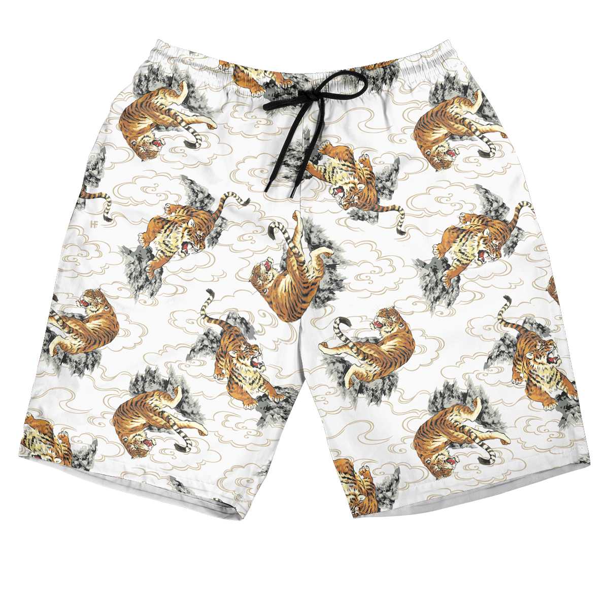 Japan Tiger Seamless Pattern Hawaii Short Ha44594