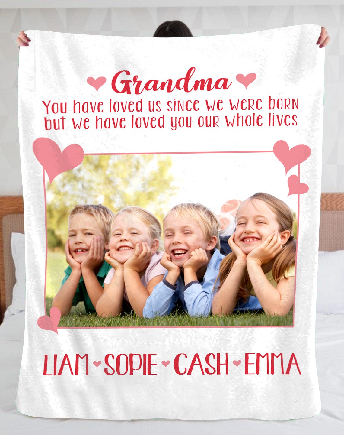 Blanket Photo, Photo Blanket, Photo Blanket, Grandma Blanket, Grandma Throw Blanket, Gift For Grandparents