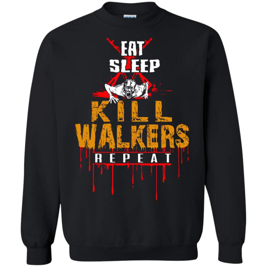 AGR Eat Sleep Kill Walkers Repeat The Walking Dead Sweatshirt