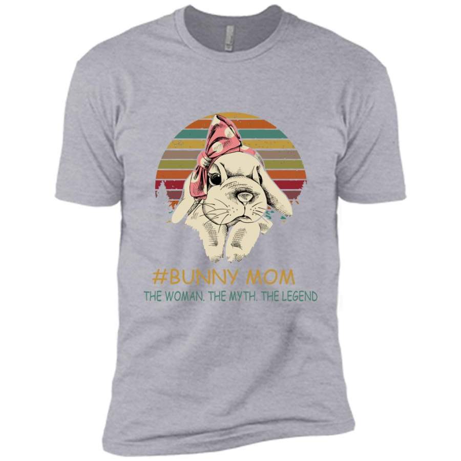 Bunny Mom The Woman They Myth The Legend, Classic Vintage Retrp – Canvas Unisex USA Shirt