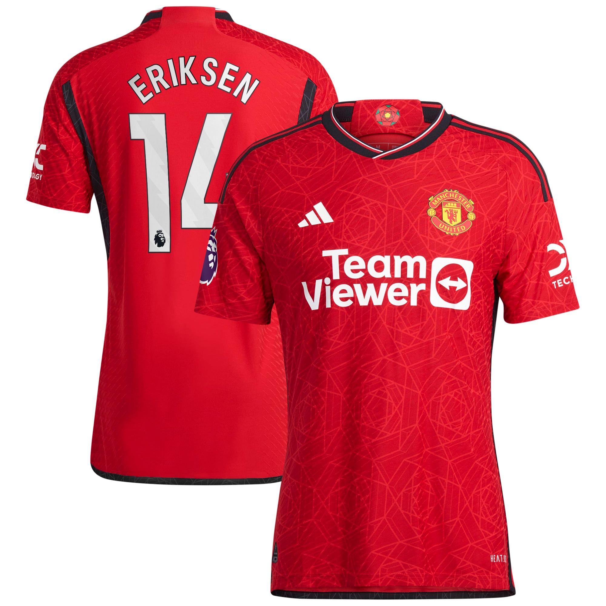 Christian Eriksen Manchester United 2023/24 Home Authentic Player Jersey – Red