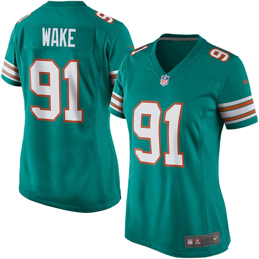 Cameron Wake Miami Dolphins Nike Womens Game Jersey – Aqua