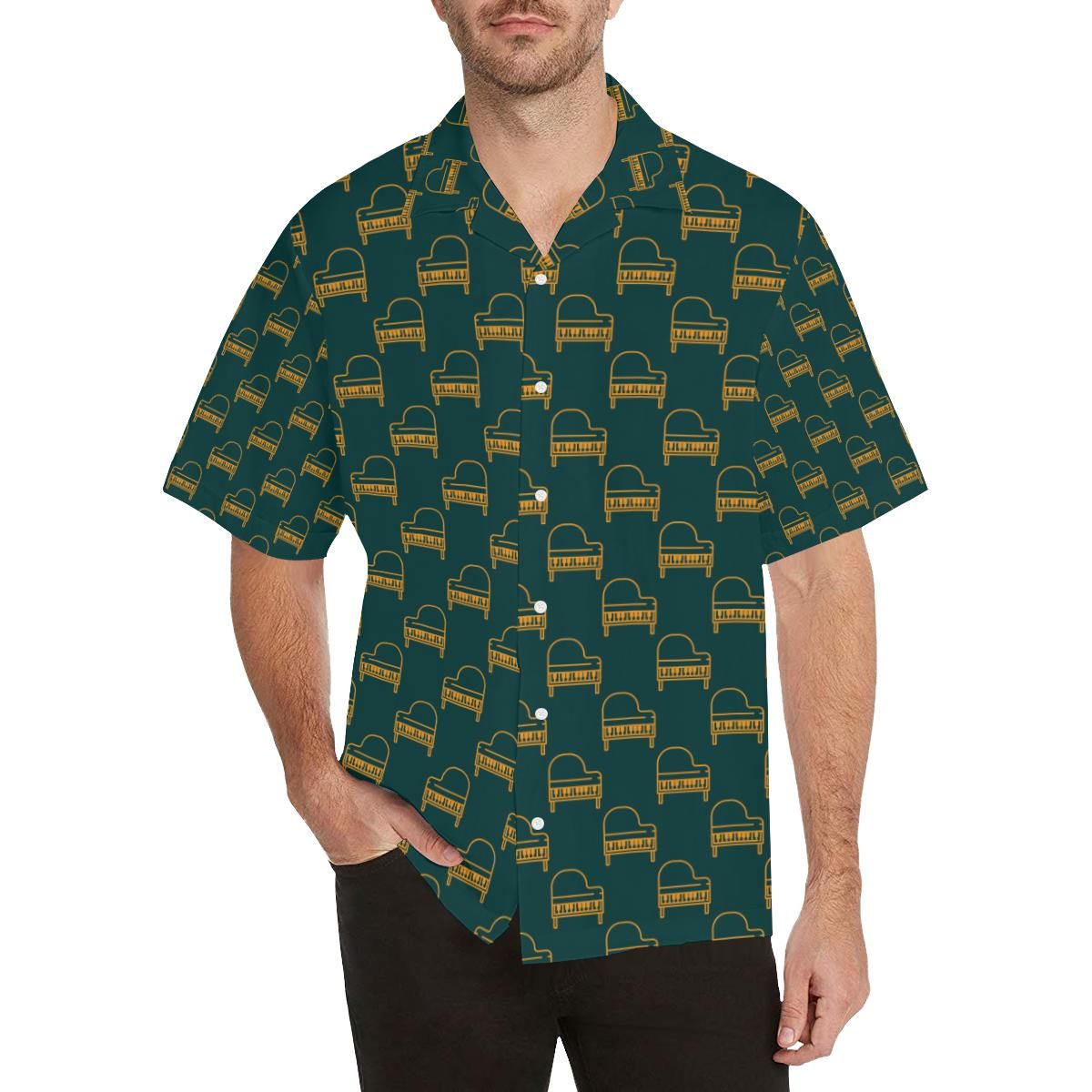 Piano Pattern Print Design 03 All Over Hawaii Shirt Ha99051